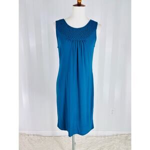 TAYLOR Women’s Teal Sleeveless Shift Dress Sz 6